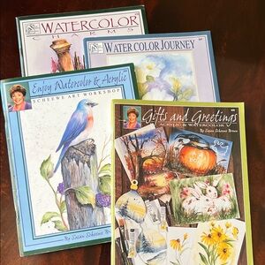 Watercolor Instruction Books Set of 4 Susan Scheewe Production